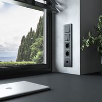 Рамка на 5 постов (черный soft-touch, Senso) / Werkel W0053108