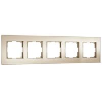 Рамка на 5 постов (шампань soft-touch, Senso) / Werkel W0053111