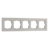 Рамка на 5 постов (дымчатый soft-touch, Senso) / Werkel W0053117