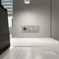 Выключатель одноклавишный (дымчатый) / W1210004