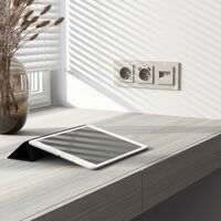 Розетка с заземлением и шторками (дымчатый) / W1271104