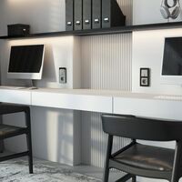 Розетка с заземлением, шторками и USB тип A+C (дымчатый) / W1271704