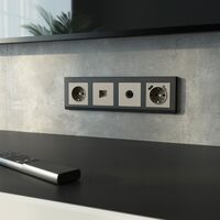 ТВ-розетка оконечная (дымчатый) / W1283004