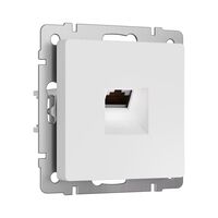 Розетка Ethernet RJ-45 cat. 6A экранированная (белый матовый) / W5120001