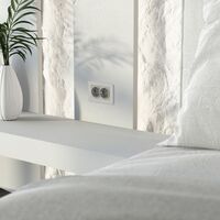 Розетка двойная с заземлением (дымчатый) / W1272004