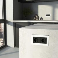 Рамка на 2 поста (белый/черный, Split) / W0023068