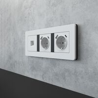 Рамка на 3 поста (белый/черный, Split) / W0033068