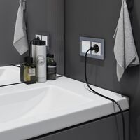 Сенсорный выключатель двухклавишный с подсветкой 1000 Вт (белый) / W4520001