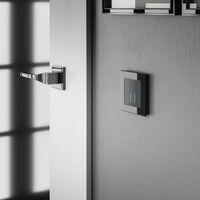 Сенсорный выключатель двухклавишный с подсветкой 1000 Вт (черный) / W4520008