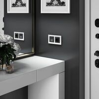 Сенсорный выключатель двухклавишный с подсветкой 1000 Вт (черный) / W4520008