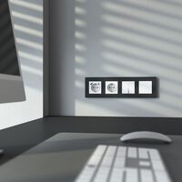 Розетка с заземлением, шторками и USB тип A+C (белый матовый) / Werkel W1171761