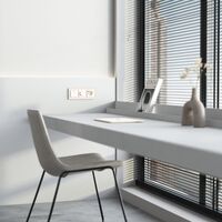 Розетка с заземлением, шторками и USB тип A+C (айвори матовый) / Werkel W1171762