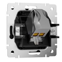 Розетка Ethernet RJ-45 cat. 6A экранированная (черный матовый) / W5120108