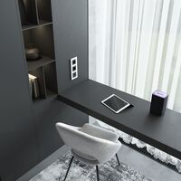 Розетка Ethernet RJ-45 cat. 6A экранированная (черный матовый) / W5120108