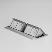 Выдвижной блок (Лючок) на 8 модулей (серебряный) / Werkel W8078065