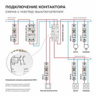 Контактор модульный 40 A 2NO (2 мод.) / W942M40O