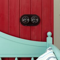 Выключатель на 4 положения двухклавишный Retro (черный) / W5620008