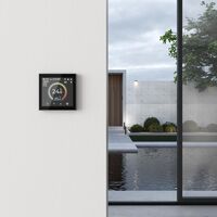 Умный сенсорный терморегулятор с LCD дисплеем (черный) / W1851108