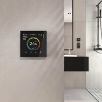 Умный сенсорный терморегулятор с LCD дисплеем (черный) / W1851108