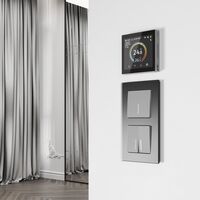 Умный сенсорный терморегулятор с LCD дисплеем (черный) / W1851108