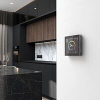 Умный сенсорный терморегулятор с LCD дисплеем (черный) / W1851108