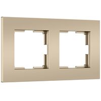 Рамка на 2 поста (шампань, Slab) / W0022911