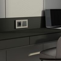 Рамка на 2 поста (дымчатый, Slab) / W0022917