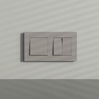 Рамка на 2 поста (дымчатый, Slab) / W0022917