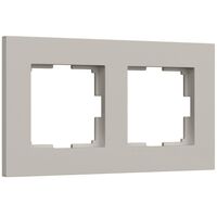 Рамка на 2 поста (дымчатый, Slab) / W0022917