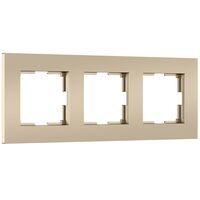 Рамка на 3 поста (шампань, Slab) / W0032911