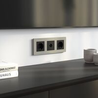 Рамка на 3 поста (дымчатый, Slab) / W0032917