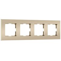Рамка на 4 поста (шампань, Slab) / W0042911