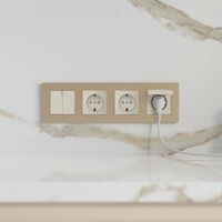 Рамка на 4 поста (шампань, Slab) / W0042911