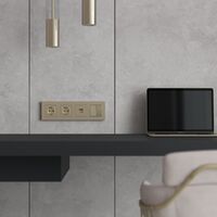 Рамка на 4 поста (шампань, Slab) / W0042911