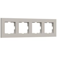 Рамка на 4 поста (дымчатый, Slab) / W0042917