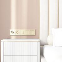 Рамка на 5 постов (шампань, Slab) / W0052962