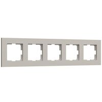 Рамка на 5 постов (дымчатый, Slab) / W0052917