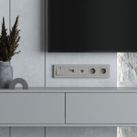 Рамка на 5 постов (дымчатый, Slab) / W0052917