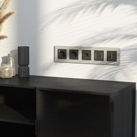 Рамка на 5 постов (дымчатый, Slab) / W0052917