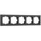 Рамка на 5 постов (черный, Stark) / WL04-Frame-05-black
