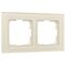 Рамка на 2 поста (молочный, Favorit) / W0021141