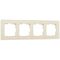 Рамка на 4 поста (молочный, Favorit) / W0041141