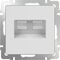 Розетка телефонная RJ-11 и Еthernet RJ-45 (белый) / WL01-RJ11-45