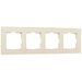 Рамка на 4 поста (молочный, Favorit) / W0041141