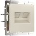 Розетка двойная Ethernet RJ-45 (айвори матовый) / W1181162