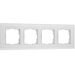 Рамка на 4 поста (белый soft-touch, Senso) / W0043101