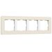 Рамка на 4 поста (айвори/белый, Split) / W0043066