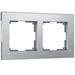 Рамка на 2 поста (алюминий, Aluminium) / WL11-Frame-02