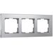 Рамка на 3 поста (алюминий, Aluminium) / WL11-Frame-03