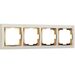 Рамка на 4 поста (слоновая кость/золото, Snabb) / WL03-Frame-04-ivory-GD